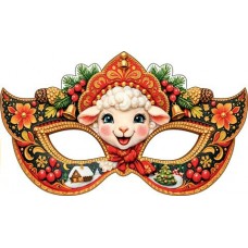 Маска  новогодняя (год Овцы)
