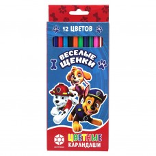 Карандаши 12цв. пластик Щенки , шестигранный корпус Centrum