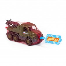 Игрушка пластик.  Максик автомобиль-эвакуатор военный Полесье