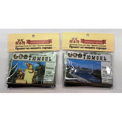 Сувенир   Магнит .Газета.Тюмень. полиграфия Сувениры Тюмени
