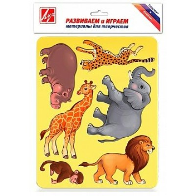 Для творчества Трафарет пластиковый Животные Африки Луч