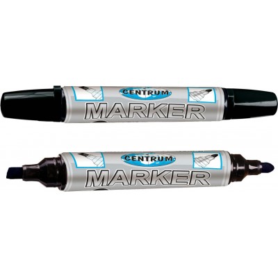 Маркер перманентный черный  2-сторонний Centrum