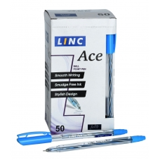 Ручка шариковая синяя Ace 0,6мм. Linc