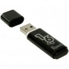 Флешка 16GB   USB Flash   Glossy черный Smart Buy