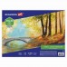Холст на картоне 30*40см грунтованный , 100% хлопок, мелкое зерно,ART CLASSIC Brauberg