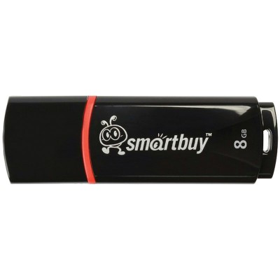 Флешка 8GB   USB Flash  Crown черный Smart Buy