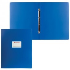 Папка 4 кольца А3 Cтандарт, ВЕРТИКАЛЬНАЯ, 30мм, синяя, до 250 листов, Brauberg