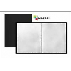 Папка с файлами  30 вклад. , А4, 0.5 мм, черная Mazari