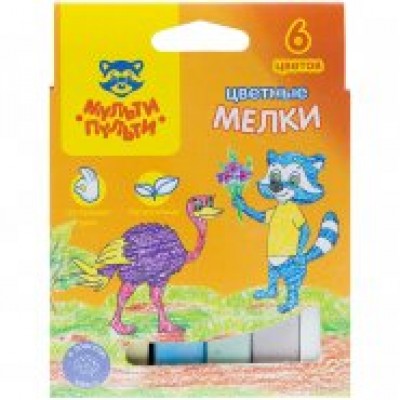 Мел цветной 6цв 