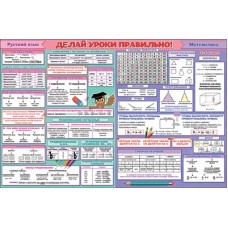 Плакат Делай уроки правильно-3-4 кл А1