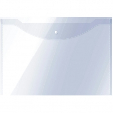 Папка -конверт на кнопке А3,150мкм, прозрачная OfficeSpace