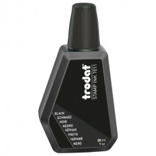Краска штемпельная черная 28 мл, на водной основе, 7011ч Trodat