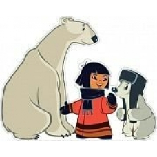 Плакат  Умка с мамой медведицей и другом