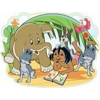 Плакат  Маугли учится читать