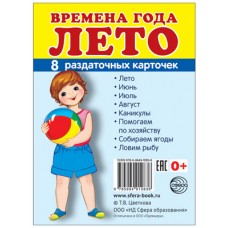 Карточки Времена года. Лето 8  раздат.карточек