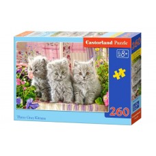  B2-27491 Три серых котенка, 260 деталей MIDI