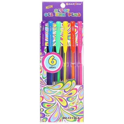 Ручка набор  гелевые  6цв 