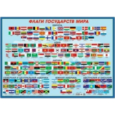 Плакат Флаги государств мира   490х690 мм