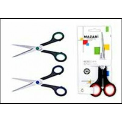 Ножницы офисные 180мм  BE TOP, ручки с резин.вставками Mazari