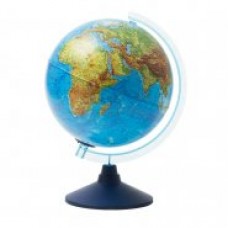 Глобус физико-политический d=250мм с подсветкой от батареек на круглой подставке Globen