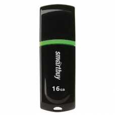 Флешка 16GB  Paean, USB 2.0, черный, SB16GBPN-K Smart Buy