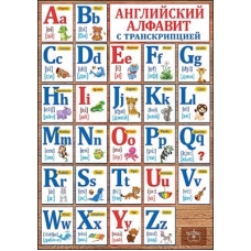 Плакат-мини Английский Алфавит с транскрипцией 210х290 мм