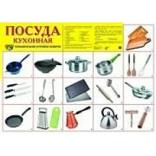 Плакат Посуда кухонная 490х660 мм