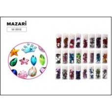 Для творчества Стразы  декоративные  акриловые COLORS, цена за набор из 4 баночек Mazari