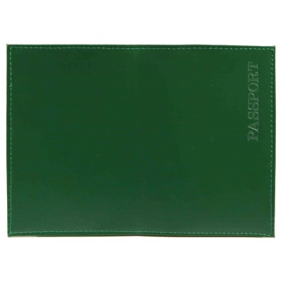 Обложка для паспорта нат.кожа Шик,зеленый тисн.конгр,PASSPORT Имидж