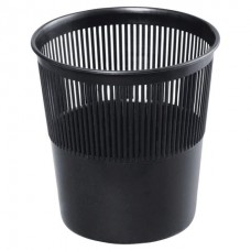 Корзина для бумаг  сетчатая, 9 л, черная, Brauberg