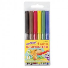 Фломастеры 6 цв  