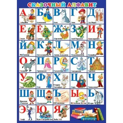 Плакат Сказочный алфавит 495х690 мм