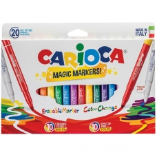 Фломастеры 18 цв.  меняющие цвет/стираемые Magic Markers