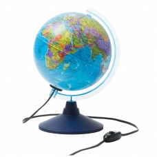 Глобус политический  21см, с подсветкой на круглой подставке Globen