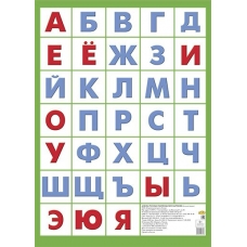 Плакат Азбука русская без картинок 550х770 мм