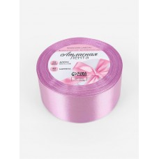 Для творчества Лента атласная №141, 40 мм, 23±1 м, сиреневая Арт Узор