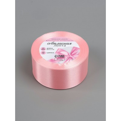 Для творчества Лента атласная №04 40мм*25±1ярд(23м±1м) розовый Арт Узор