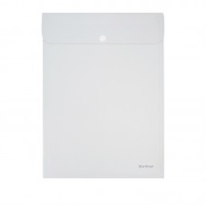 Папка -конверт на кнопке А4, 180мкм, вертикальная, прозрачная Berlingo