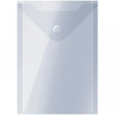 Папка -конверт на кнопке А6 (105*148мм), 150мкм, прозрачная OfficeSpace
