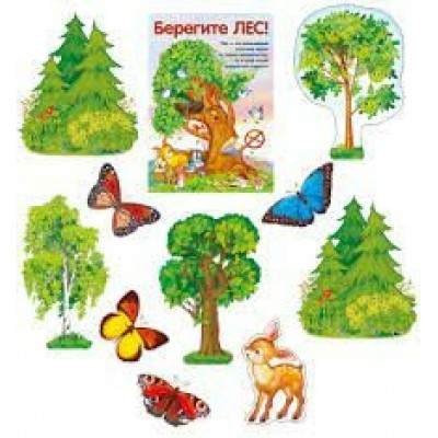 Плакат  Берегите лес летом (набор)