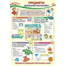 Плакат А3. Окружающий мир в начальной школе. Предметы домашней обстановки (в упак)