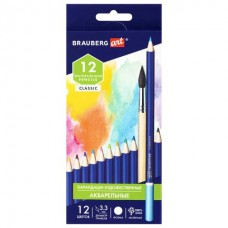 Карандаши 12цв. акварельные ART CLASSIC,грифель 3,3 мм. Brauberg