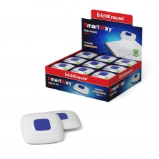 Ластик   SMART MINI SQUARE  40x40x8 мм белый  квадрат. в индивид.упак. Erich Krause