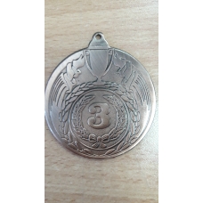 Медаль Металлическая 3 место бронза, без ленты 6 см