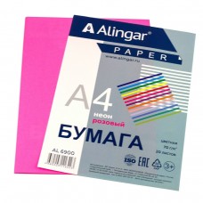 Бумага офисная для принтера цветная  А4, 20л., Неон 