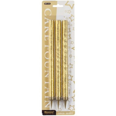 Свеча Фонтан  23 см (набор 3 шт)