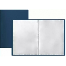 Папка с файлами 30 вклад. А4, 0.5 мм, синяя Mazari