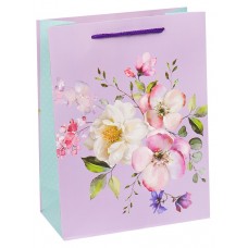 Пакет Бумажный плотный  Весенние цветы (L) 26х32х12 см