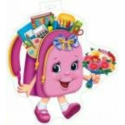 Плакат Ранец с цветами 380х400 мм