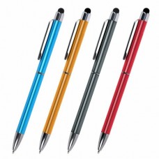 Ручка шариковая синяя -стилус  для смартфонов/планшетов, линия письма 1 мм SONNEN